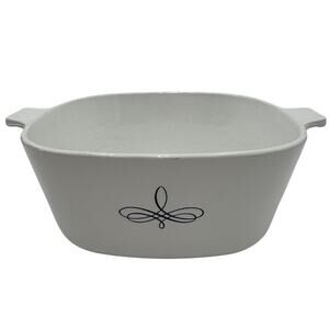 Vintage Black Trefoil Corning Ware 2.5 Qt Square Casserole P-2 1/2-B